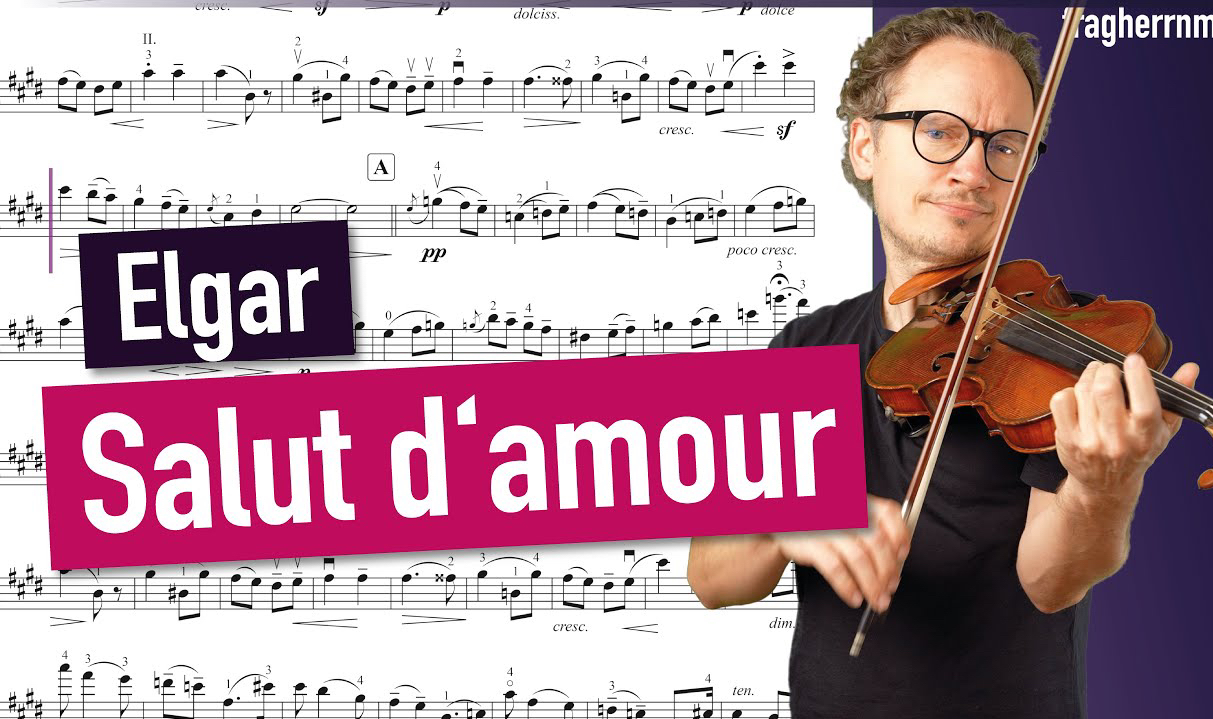 爱的致意埃尔加 & 小提琴ⷍaurice Maurer|Elgar Salut d'amour|Violin Sheet Music哔哩哔哩bilibili