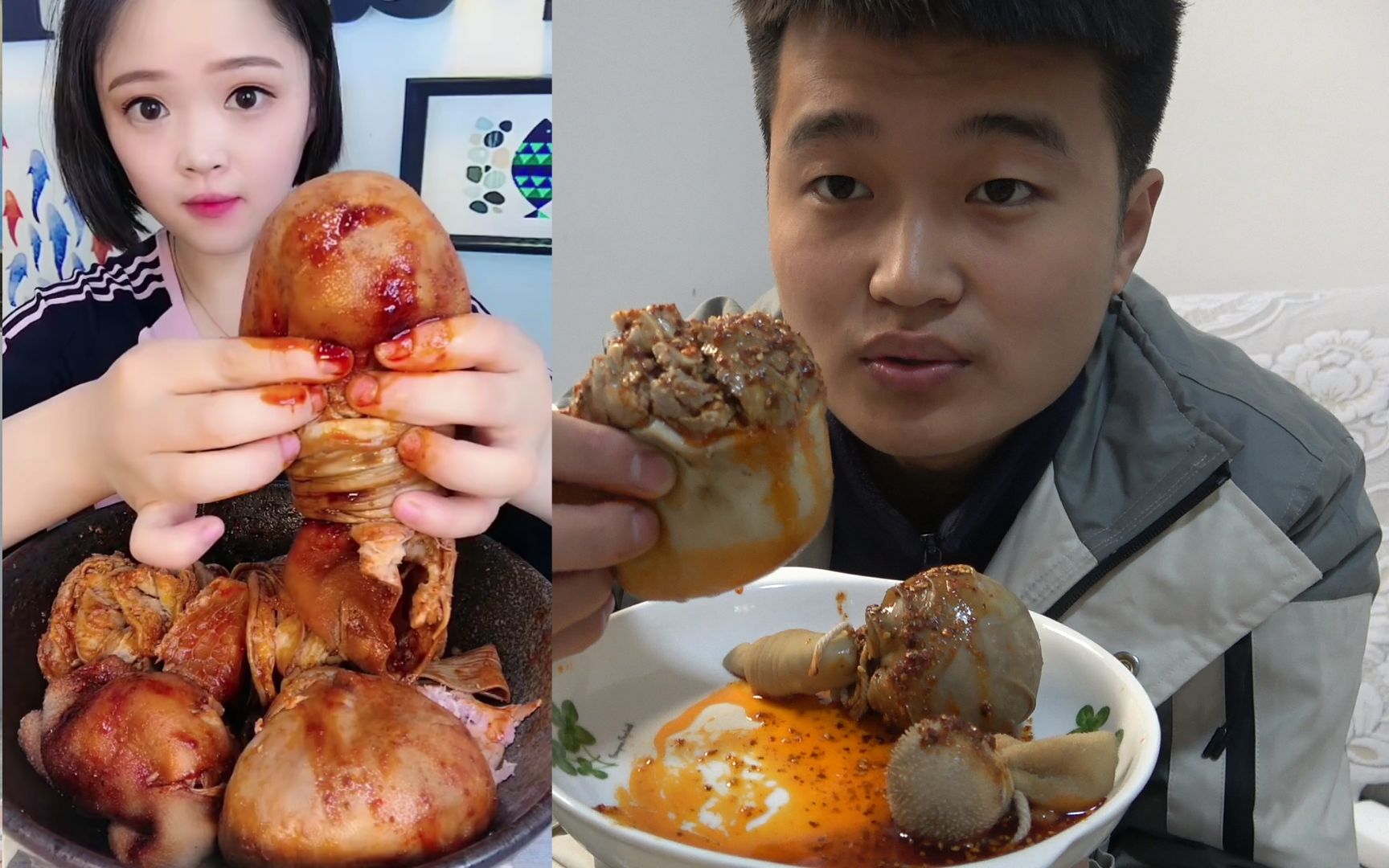 美食热门视频里美女吃的羊肚包羊脑究竟好吃么人什么都敢吃