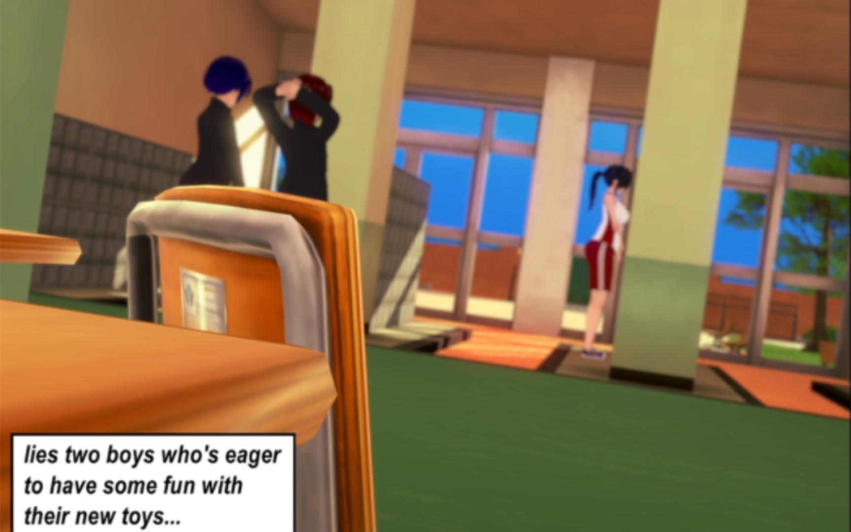 好朋友附身入替美女