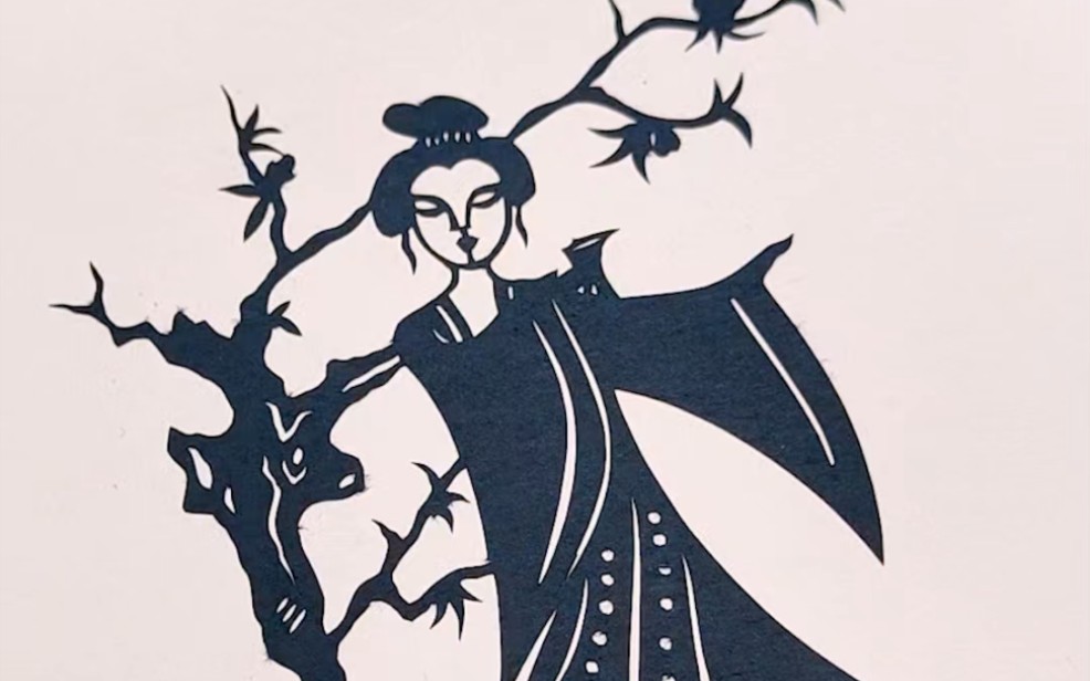 故事剪纸贵妃醉酒