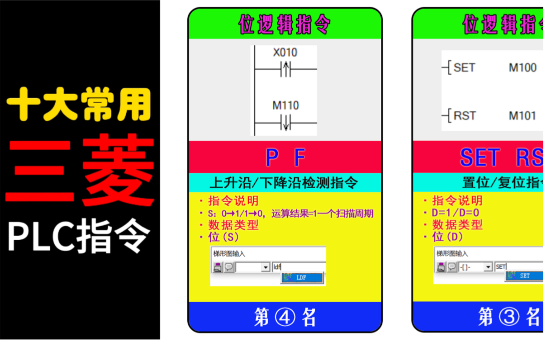 电工转型!三菱PLC,10条最常用指令,掌握了你也是电气工程师哔哩哔哩bilibili