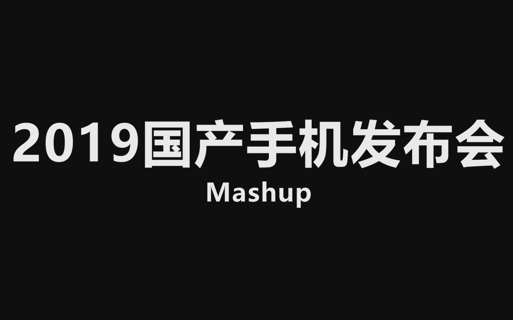 [图]百舸争流——2019国产手机发布会混剪