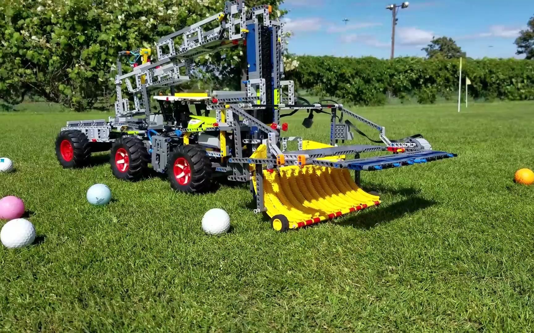 lego乐高42054xerion 5000 trac vc高尔夫捡球机