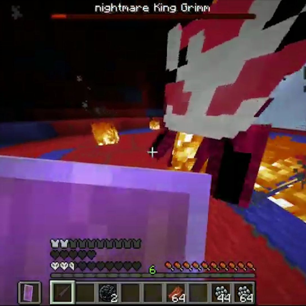 Nightmare King Grimm boss fight Minecraft Map