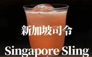 Download Video: 【调酒日记】新加坡司令（Singapore Sling）｜鸡尾酒｜调酒师｜调酒｜酒吧｜插画