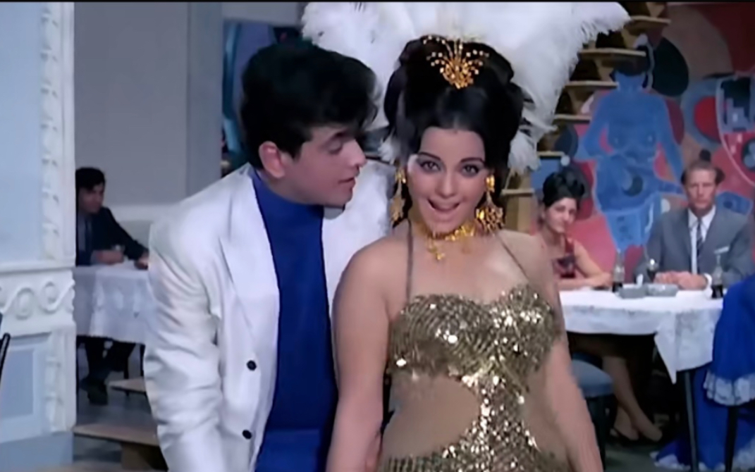 印度电影《大篷车》的男主吉滕德拉和当年第一美人,早些年拍的印度