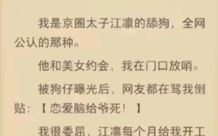 (完结)我是京圈太子江凛的舔狗,全网公认的那种.哔哩哔哩bilibili