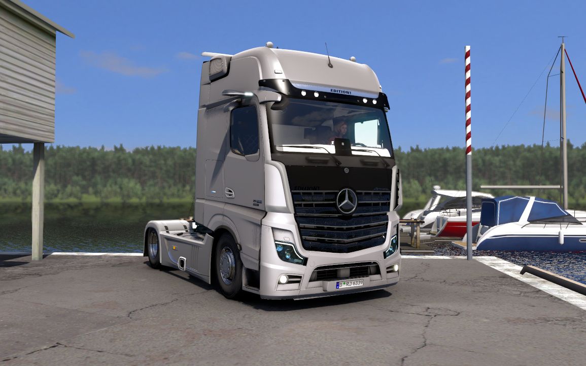 【欧卡】奔驰 actros 2019,电子后视镜!