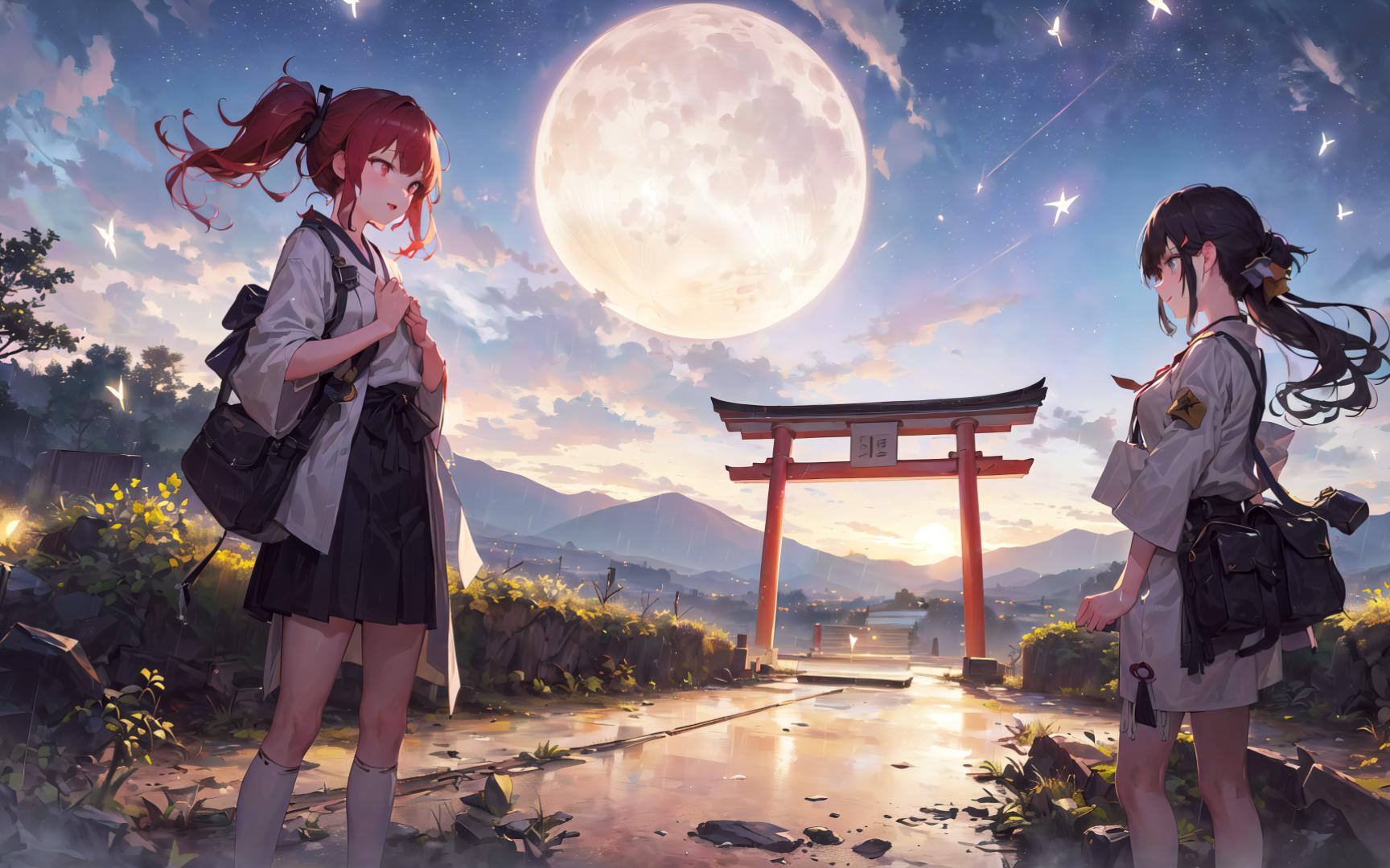 她与她 | 4k壁纸 | ai绘画 | counterfeit v2.5 | novelai