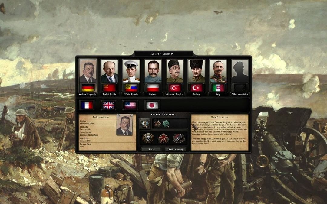 [图]Hearts of Iron IV The Great War mob 1919 Germany Weimar Republic#1 鋼鐵雄心4第一次世界大戰m