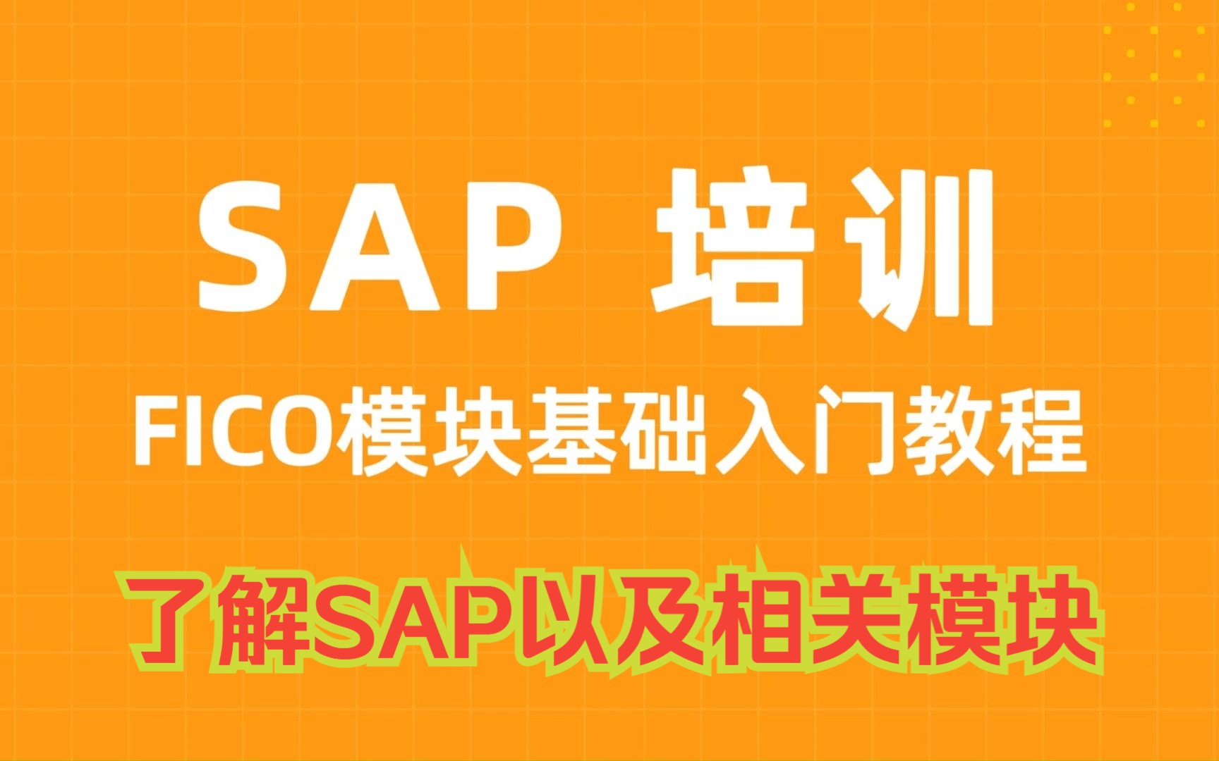 0基础学SAP!(一)了解SAP以及相关模块哔哩哔哩bilibili