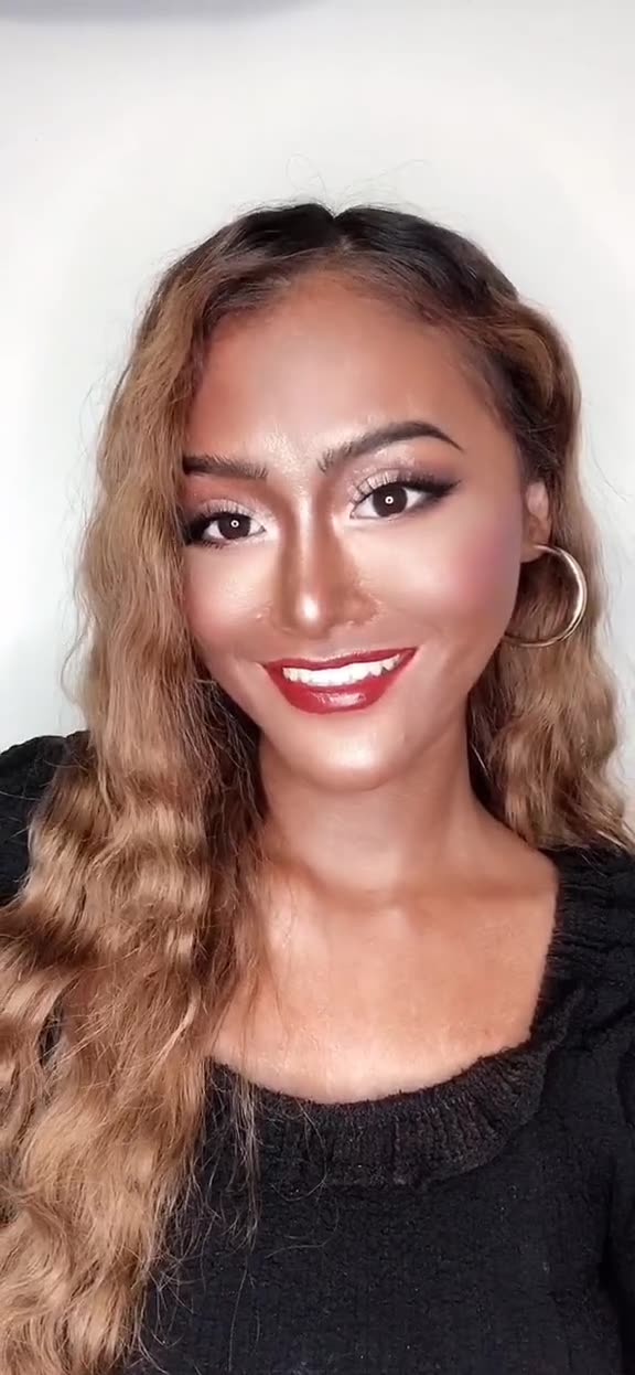 逆天化妆术 黑皮 欧美妆求别限流 化完之后黑的家人都吓到找不到我了