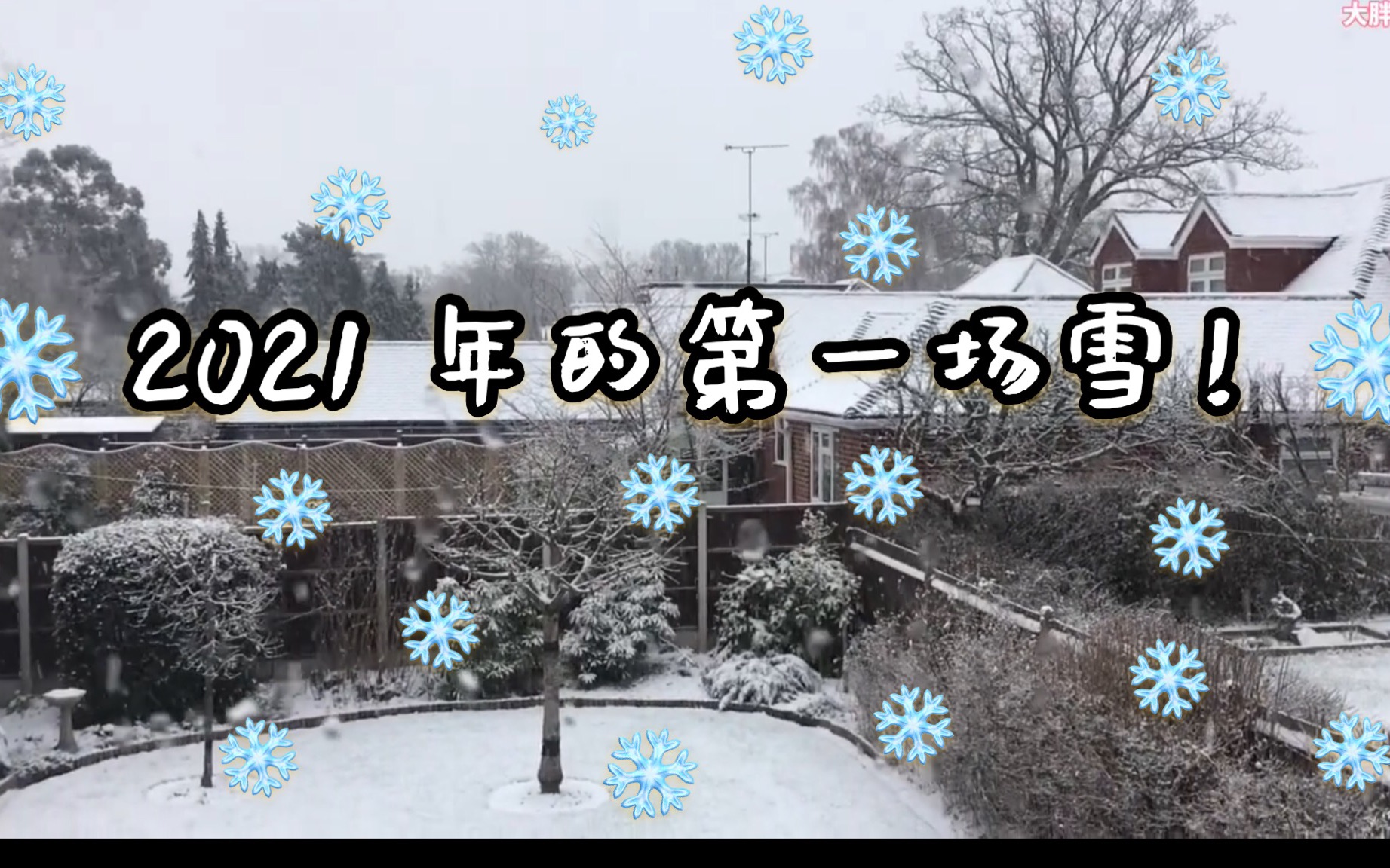 [图]2021年的第一场雪❄️雪花漫漫，思绪飞扬