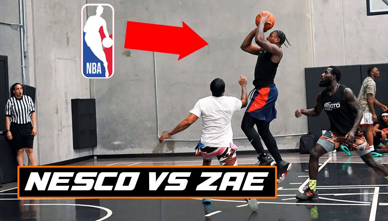 街头vs职业的2V2球局Nesco和Uncle Skoob对战来自nba G联赛的Zae和 Dooley哔哩哔哩bilibili