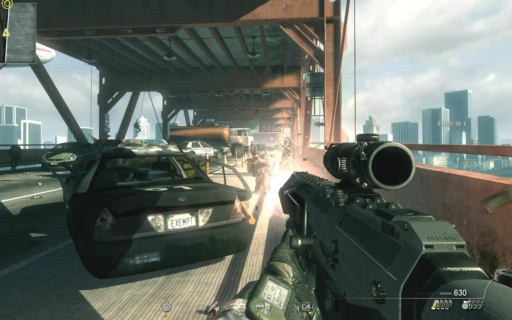 使命召唤6 特别行动困难难度 压制速通练习【call of duty modern