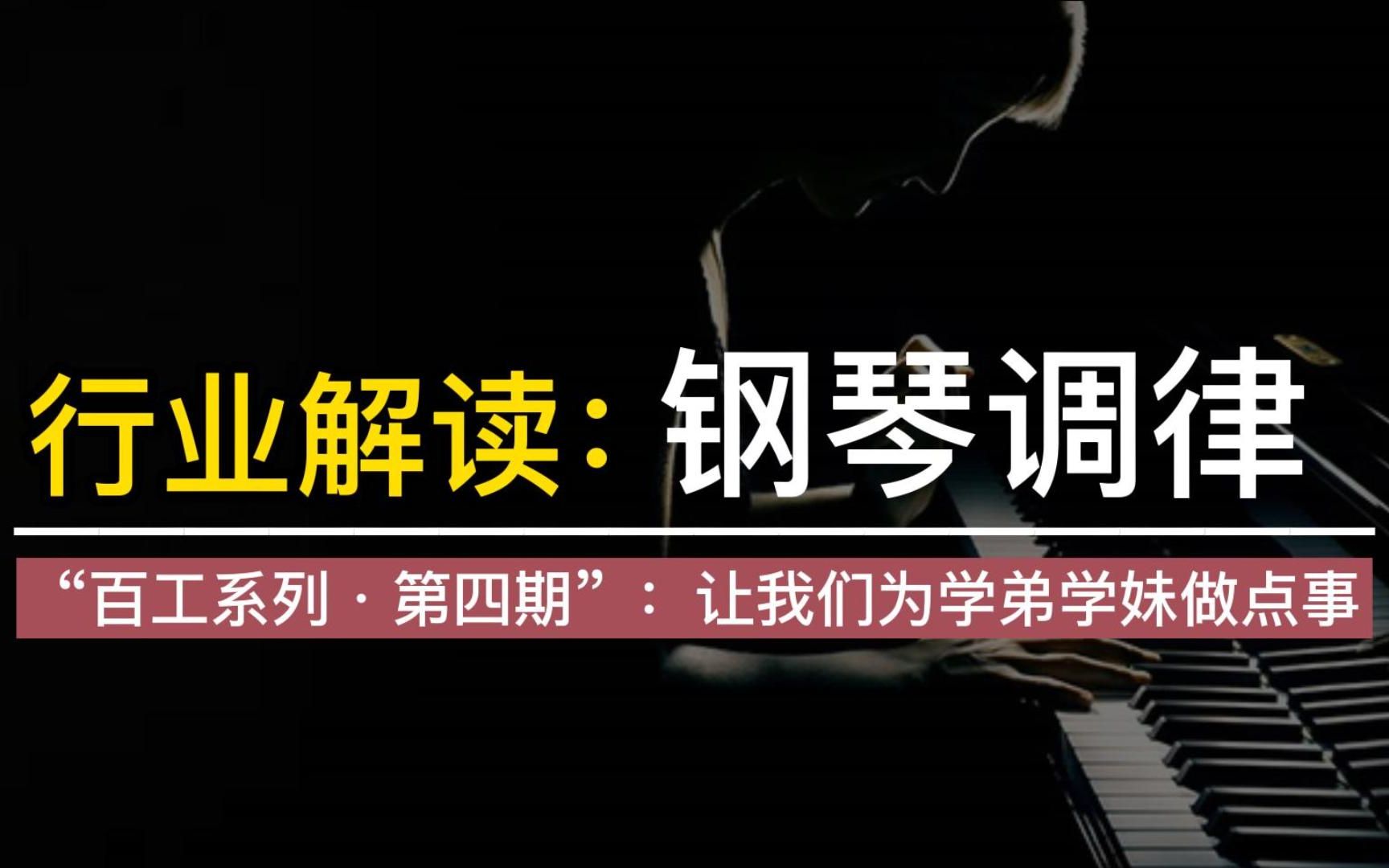 【行业解读:钢琴调律】:“行内人”说“内行话”,让我们一起为学弟学妹们做点事!哔哩哔哩bilibili