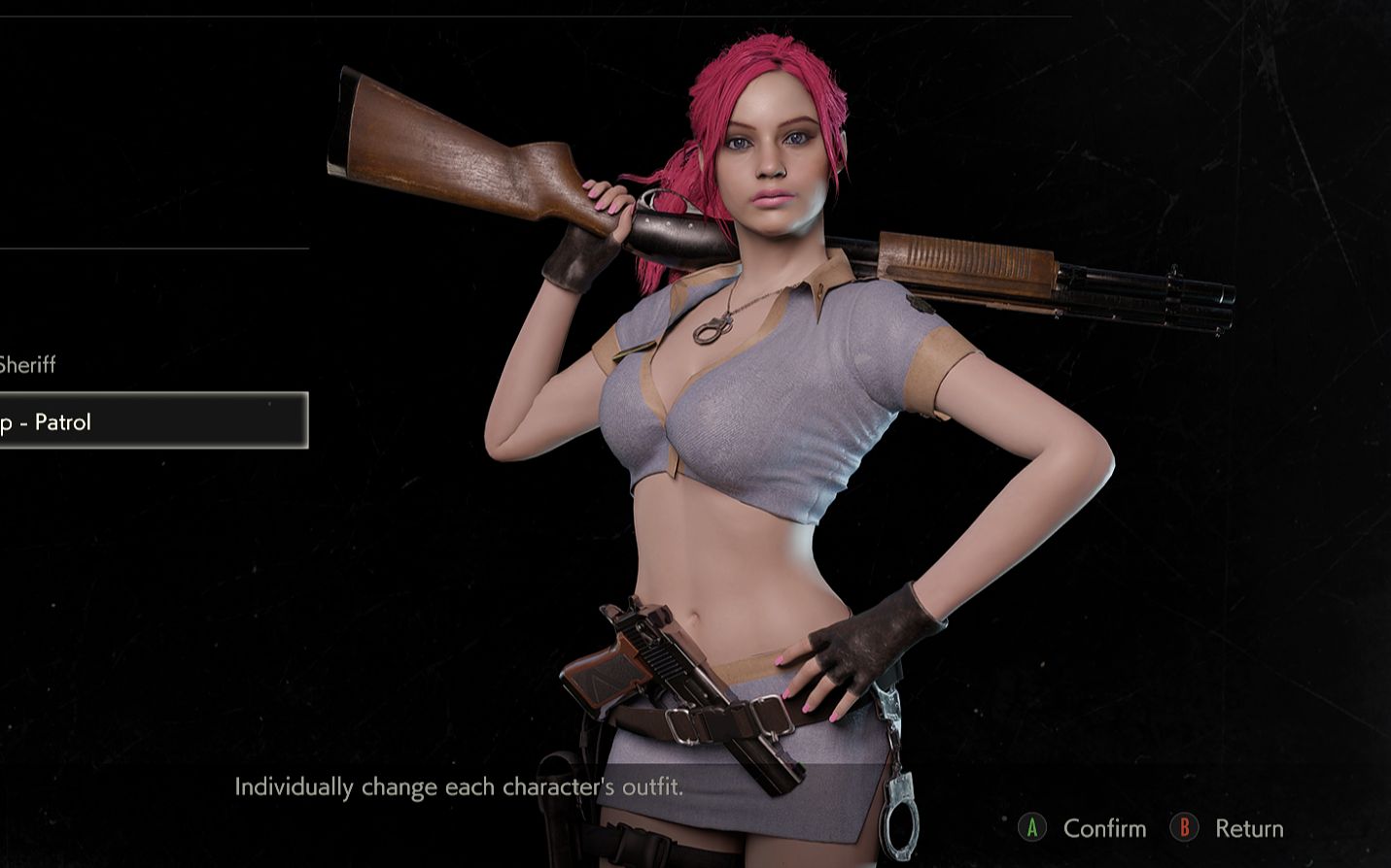 【gk】《生化危机2重制版》克莱尔mod-巡警志愿者1.