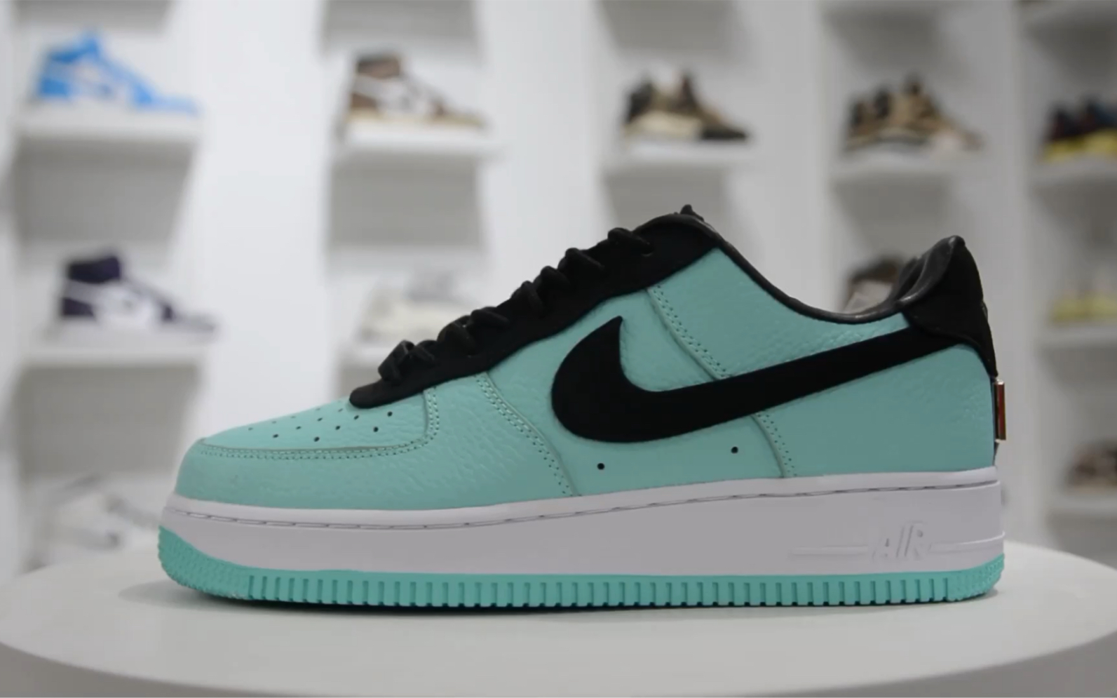 【全方位实拍】nike air force 1 low "1837" 蒂芙尼联名 绿黑色