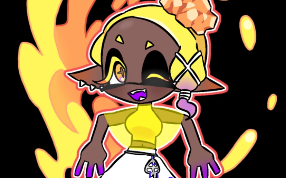 [绘画过程]splatoon3曼曼