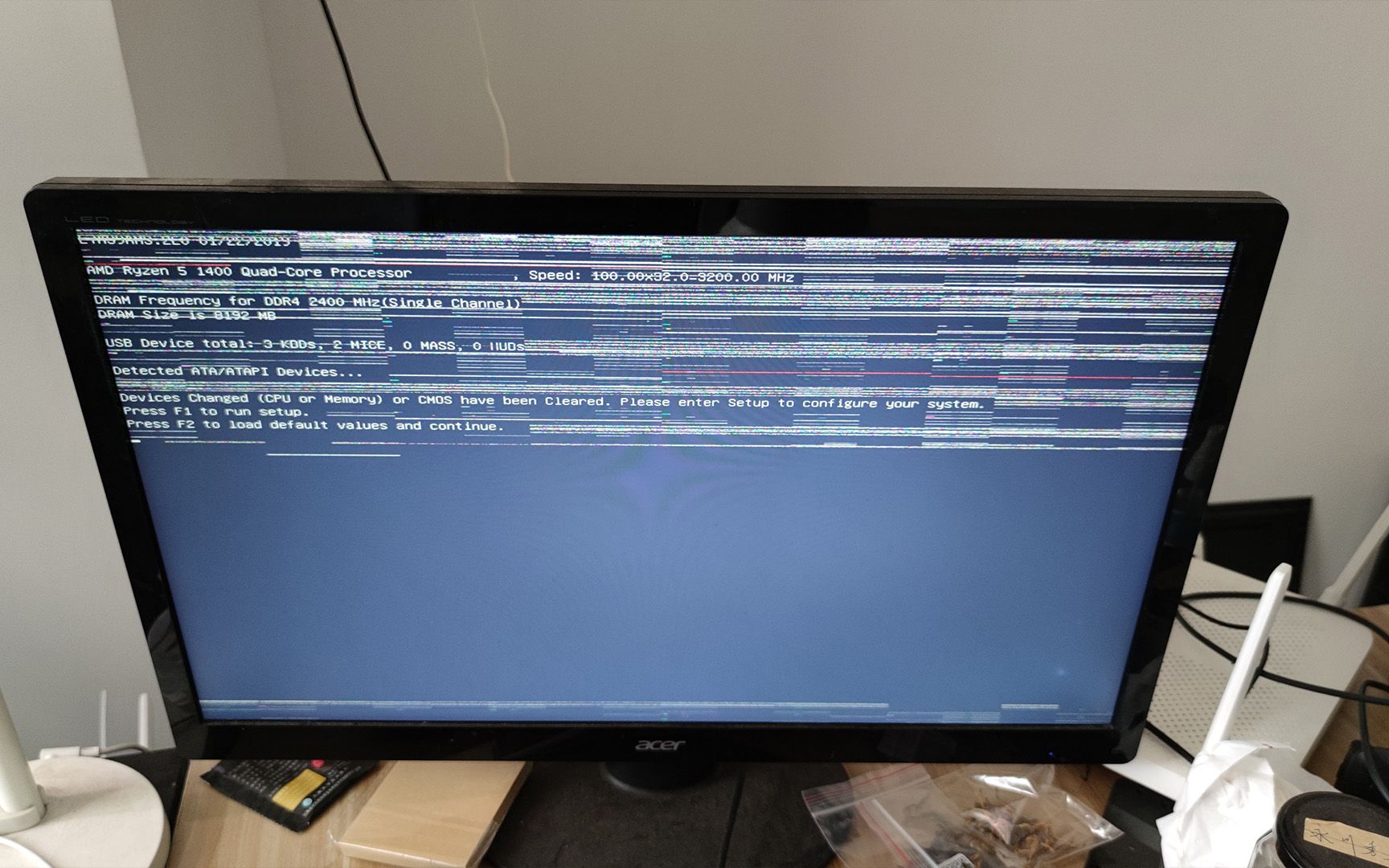 我的显卡花屏了