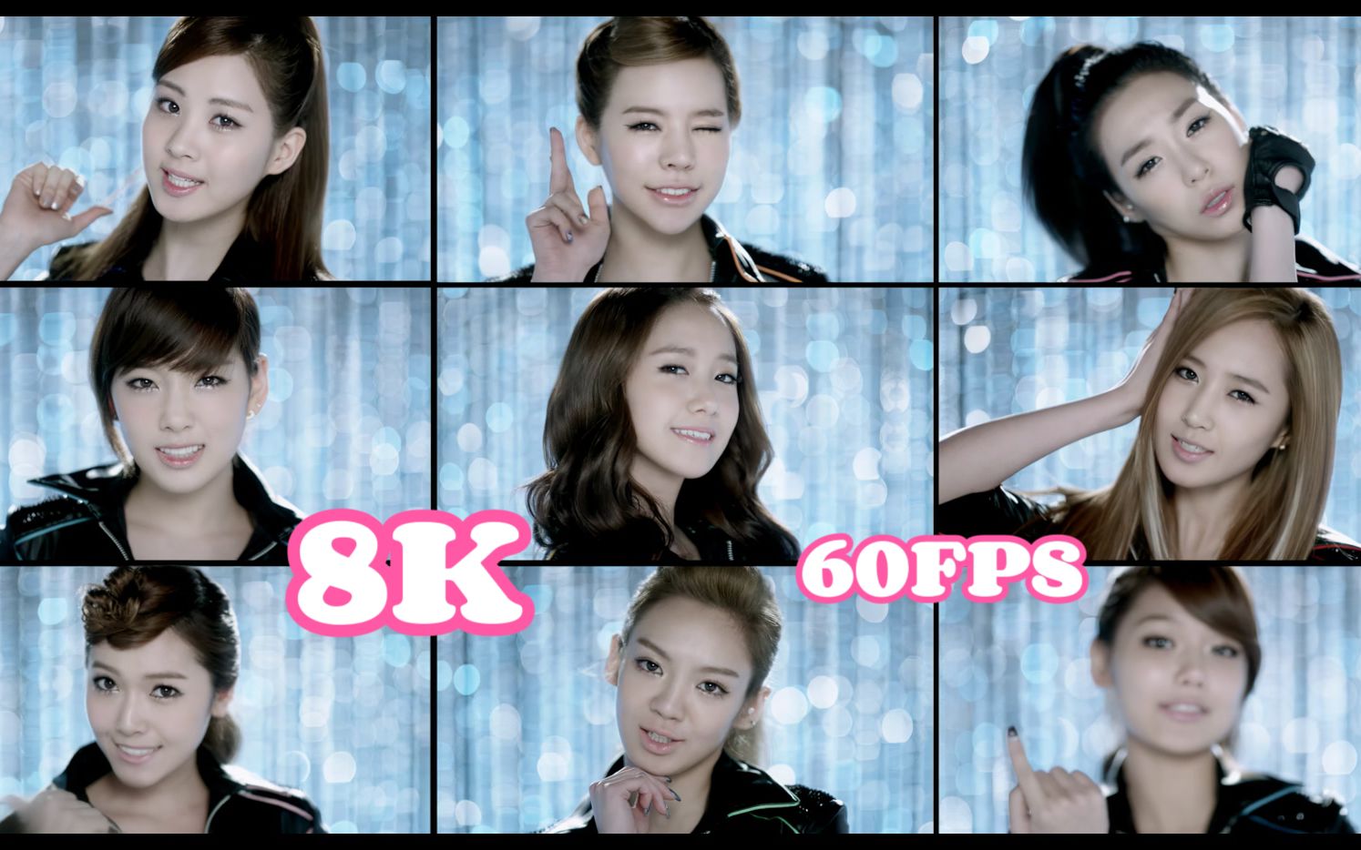 [948k60fps] 少女时代 - mr. taxi (japanese split screen ver.