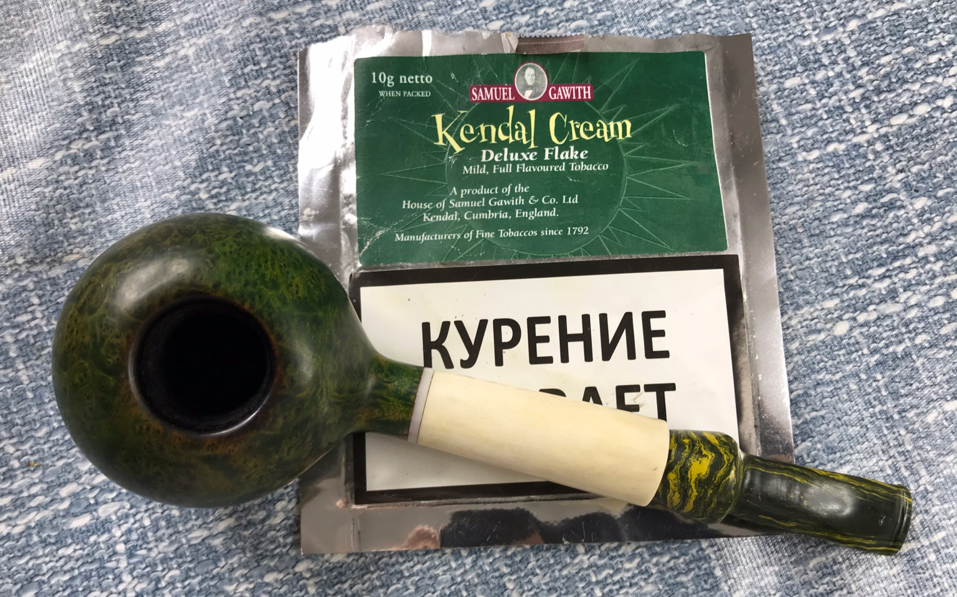 品吸包之薄荷绿茶调味草14年的samuelgawithkendalcreamdeluxeflake