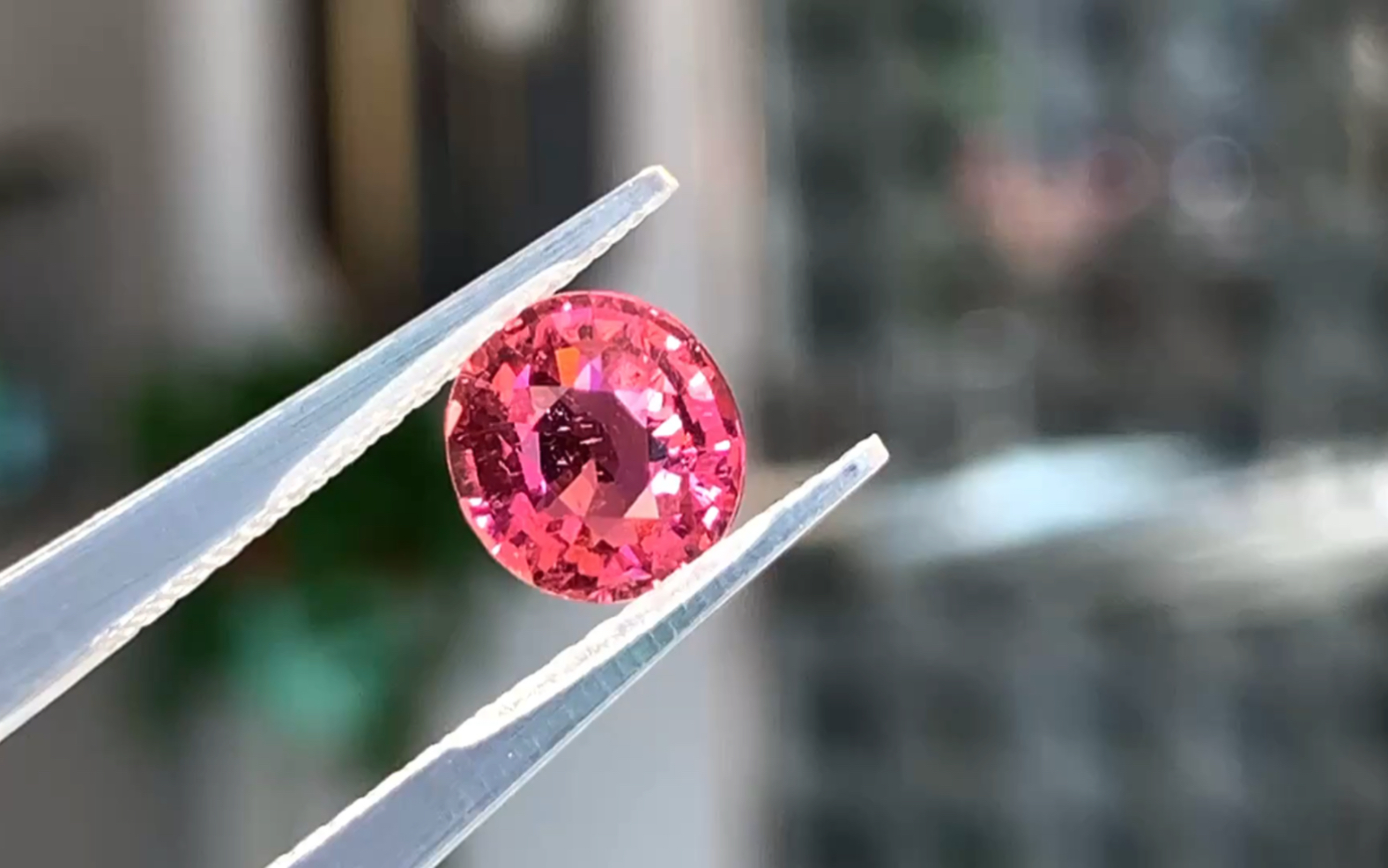 天然阿富汗玫粉色碧玺 很甜很仙1.74克拉 精切 做个设计款很美轻微棉