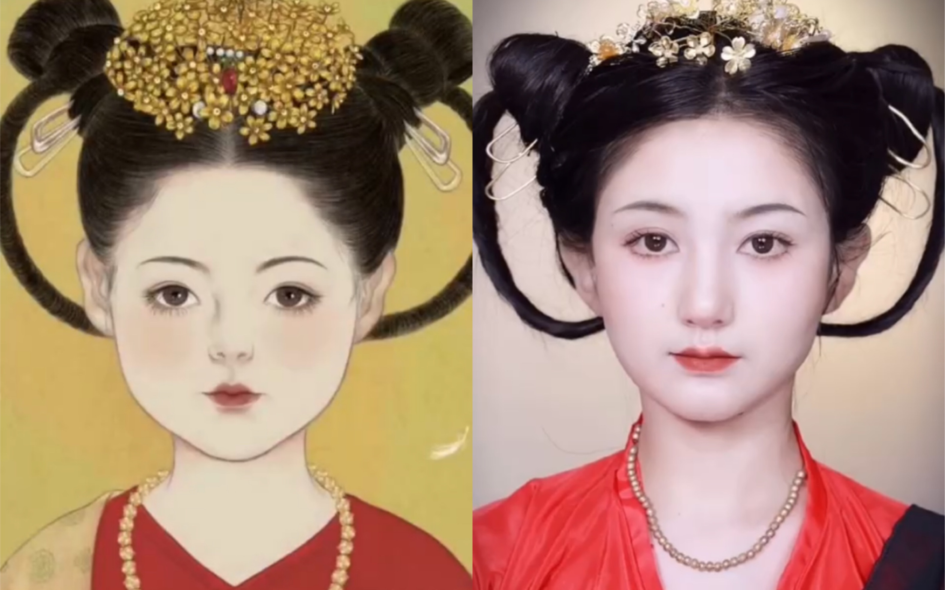 李静训仿妆字小孩