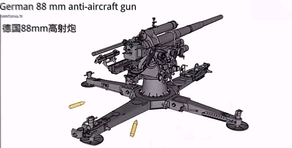 [图]FlaK 18/FlaK 36/FlaK 37/FlaK 4188毫米高射炮克虏伯子公司研制的高射炮88毫米高射炮是由世界著名的火炮制造商德国的克虏伯子公司