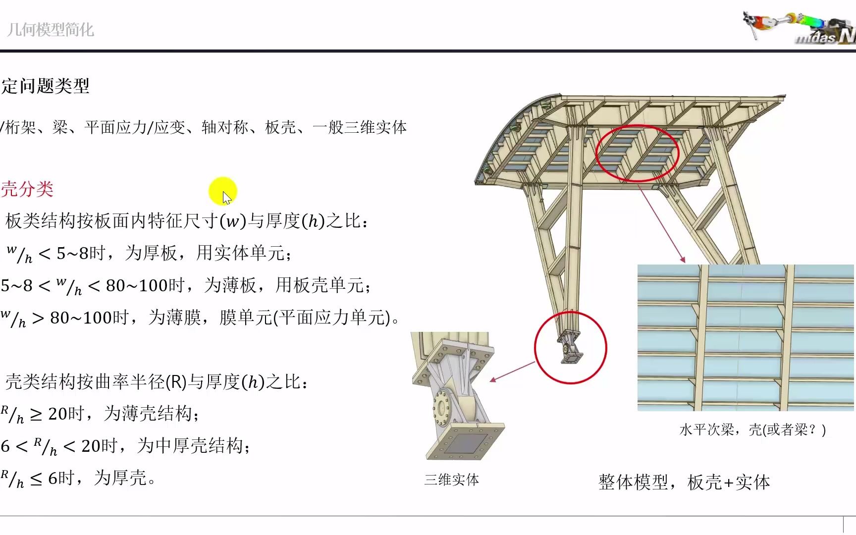 基于midas NFX的弧形闸门分析教程03(说明、2D网格)哔哩哔哩bilibili