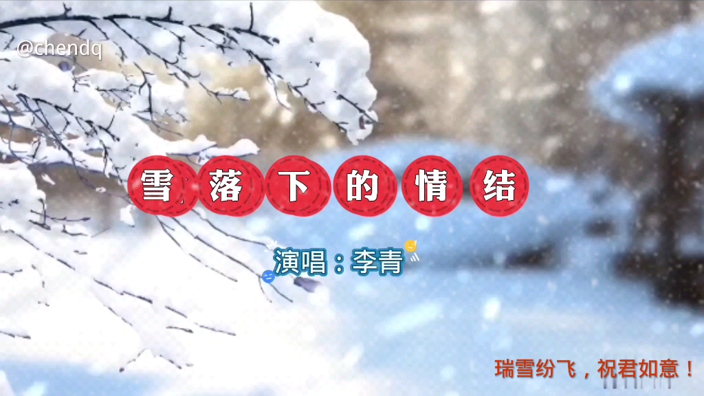 《雪落下的情结》演唱:赵青哔哩哔哩bilibili