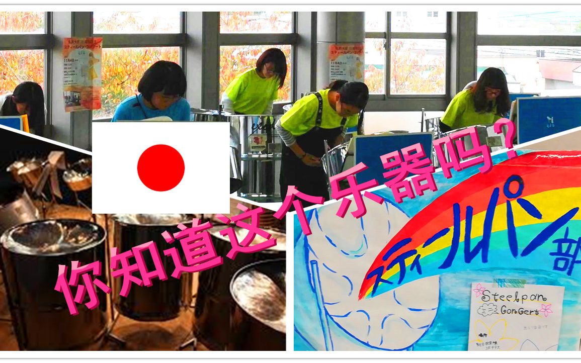 奇妙音色的打击乐器钢鼓SteelPan,体验日本大学文化节哔哩哔哩bilibili