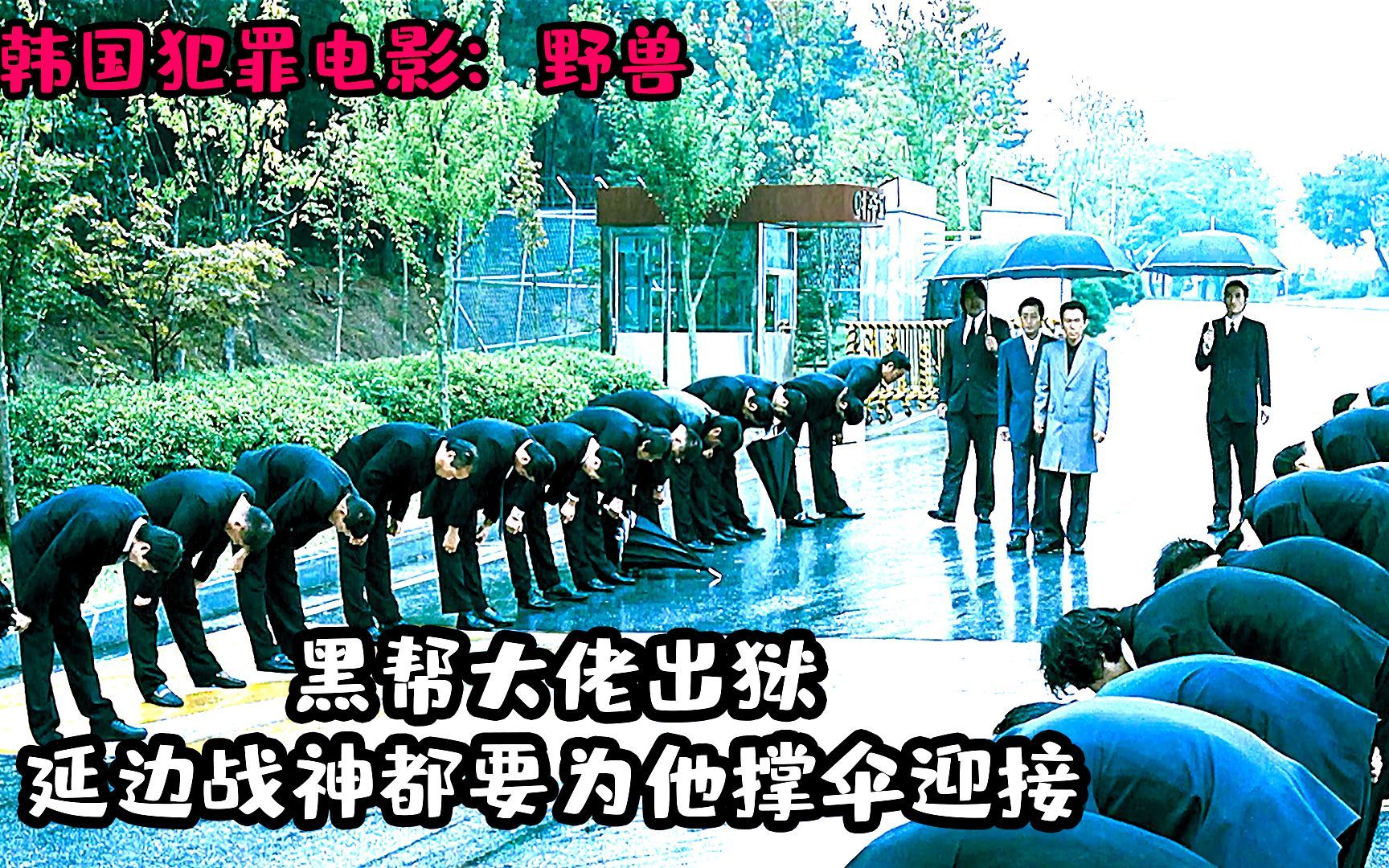 野兽黑帮大佬出狱就连延边战神都要为他撑伞迎接