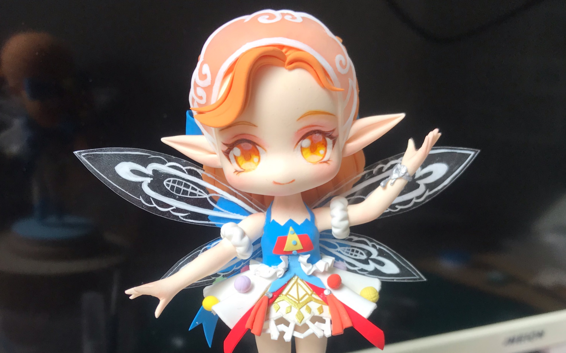 做了个艾琳奇遇乐章小可爱 粘土手工制作手办