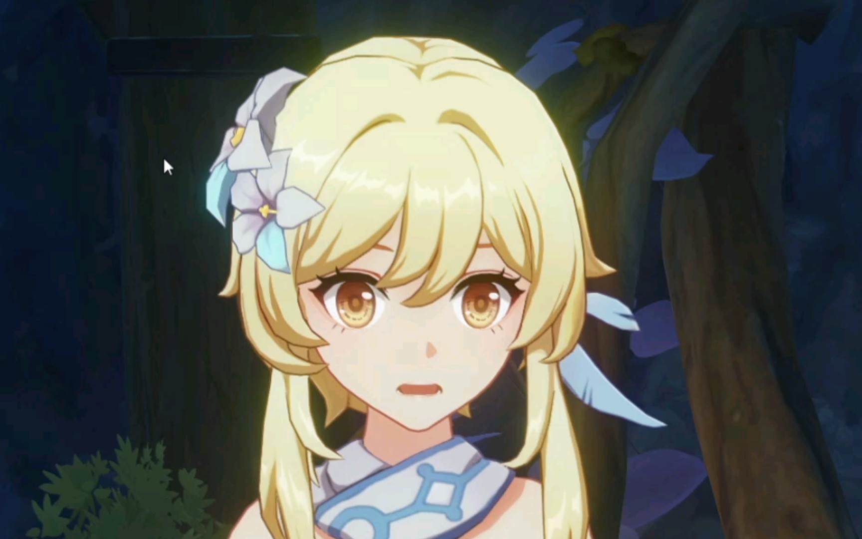 妹妹这个表情hhh,一斗太搞笑了_原神