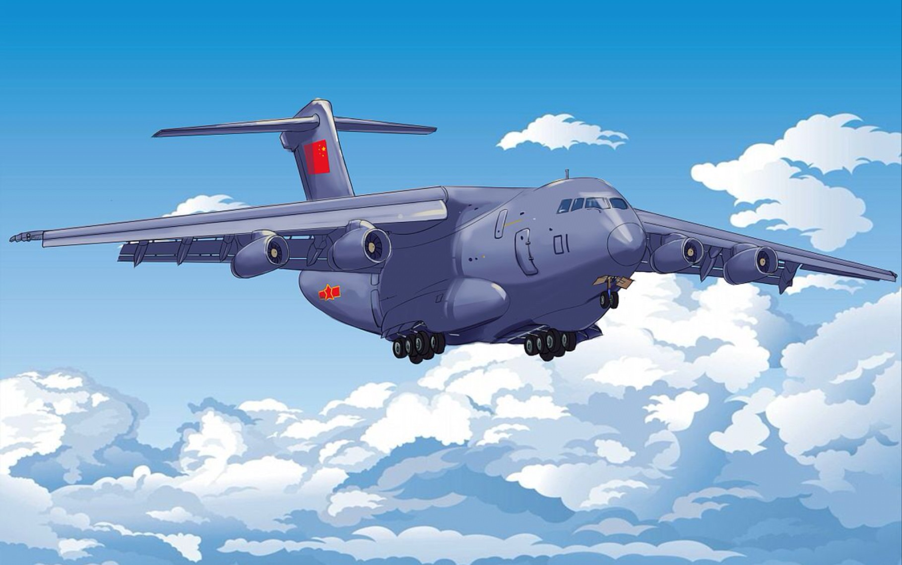 【运二零】20时代之运-20在珠海航展开幕式的单机飞行表演_哔哩哔哩