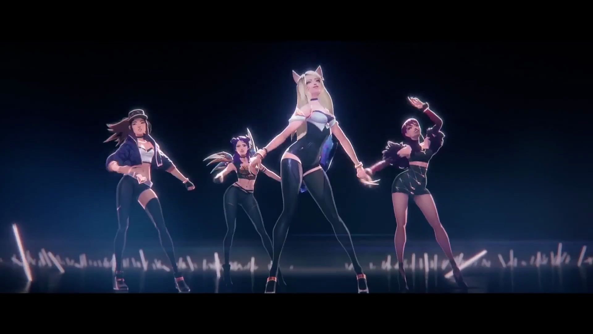 [gmv/抖腿]-kda女团携手真实伤害联合演绎新单曲echo_哔哩哔哩 (゜-゜