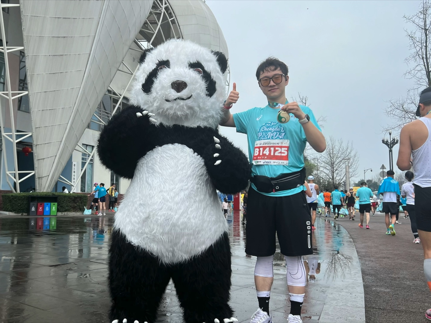 2024成都双遗马拉松vlog——全程42.195km PB4:02:49完赛哔哩哔哩bilibili