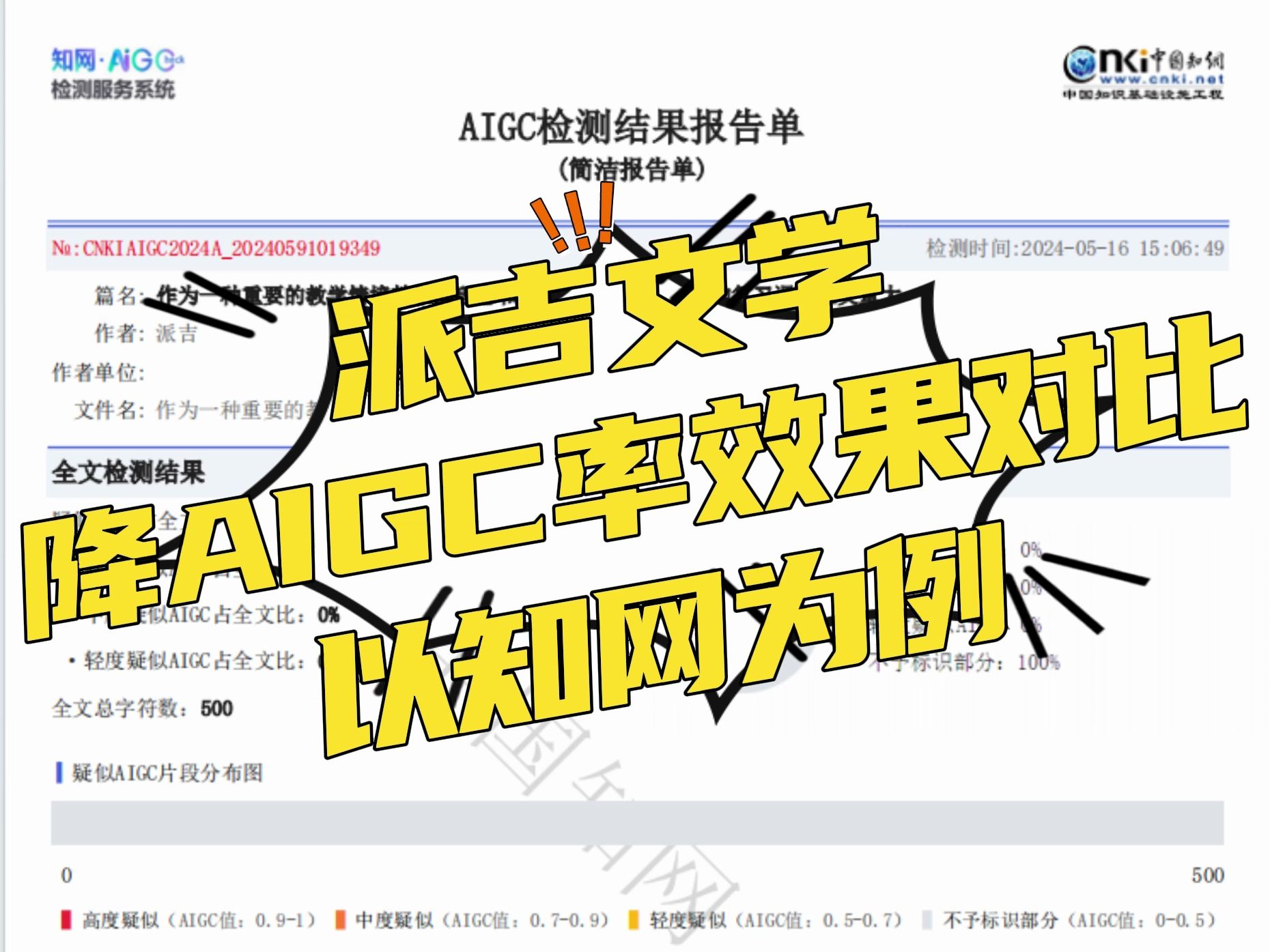 6%降到0% 知网查重保真!派吉文学你真的我哭死!