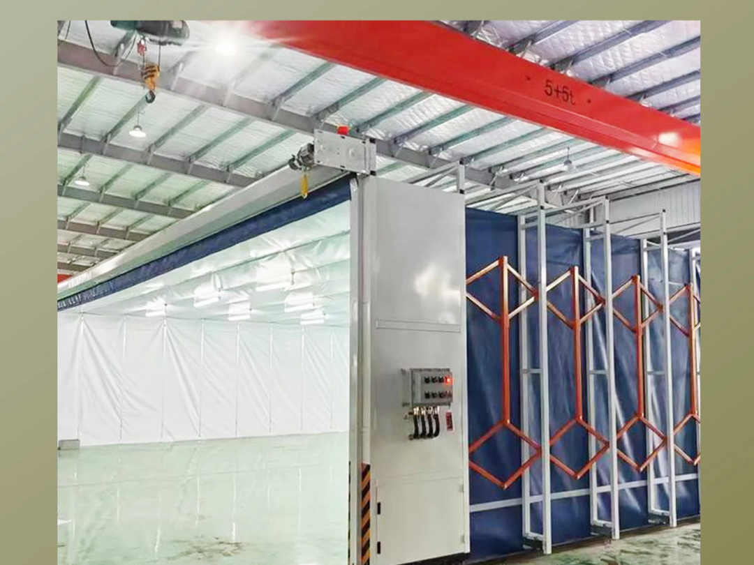 移动式伸缩喷漆房:为轴承座喷涂提供高精度定制解决方案