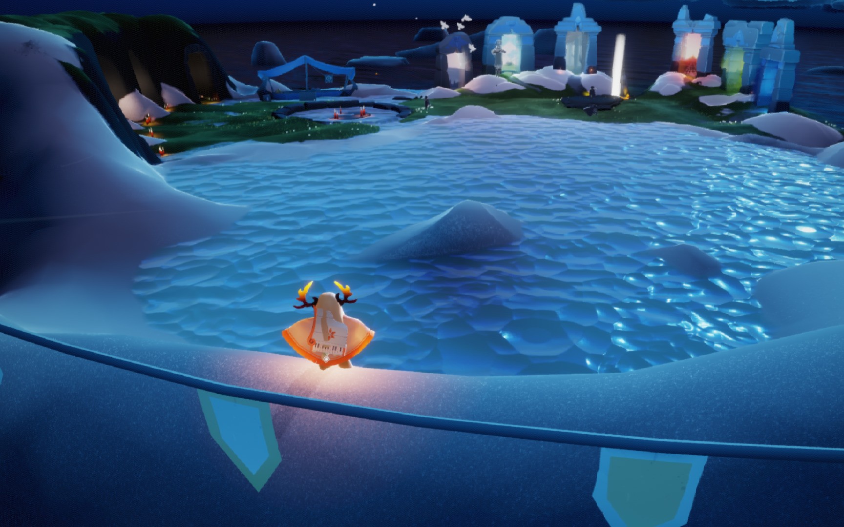 【光遇】记录光之子的日常   花里胡哨的滑冰莫名有一丝丝踩点