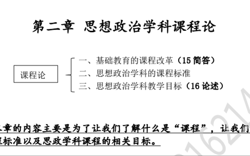 思想政治学科教学新论(第二章)刘强老师主编