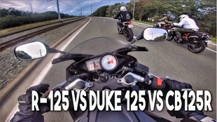 雅马哈r125 雅马哈yamaha Yzf R 125 Vs Ktm Duke 125 Vs 本田honda Cb125r 哔哩哔哩 つロ干杯 Bilibili