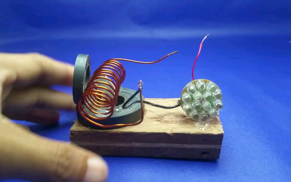 最简单的磁铁发电图片