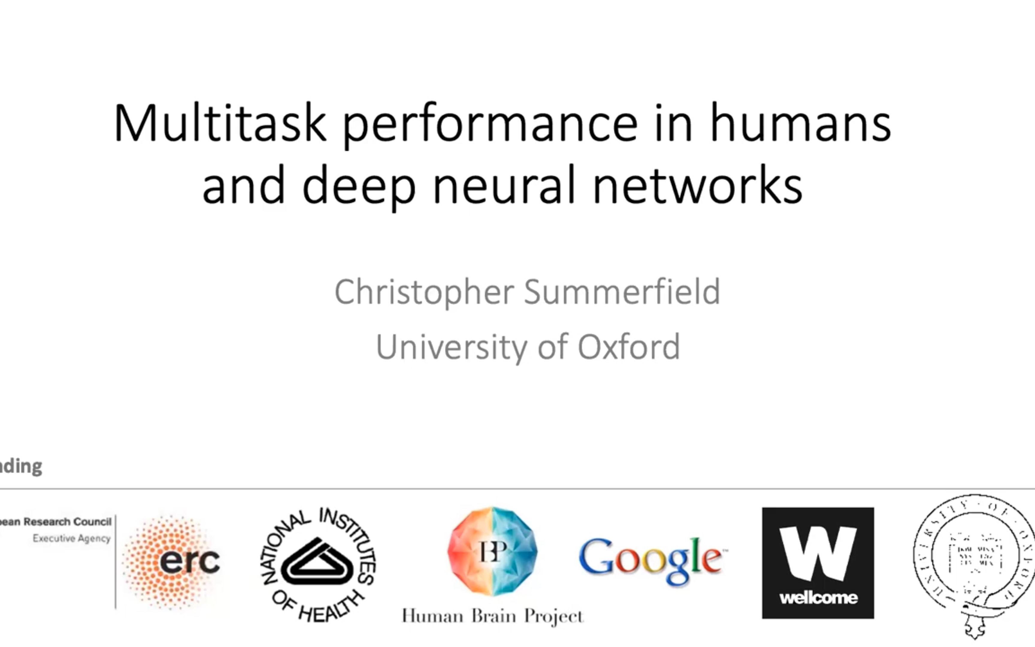 [图]Multitask performance humans and deep neural networks; C.Summerfield