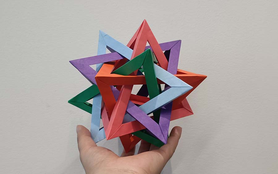 五重四面体折纸图解图片