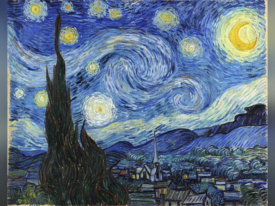 文森特·梵高《星月夜》the starry nightvincent van gogh1889