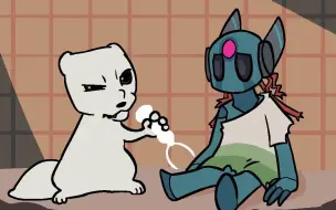 Download Video: local slugcat eats a piece of a lady's brain (rain world meme)