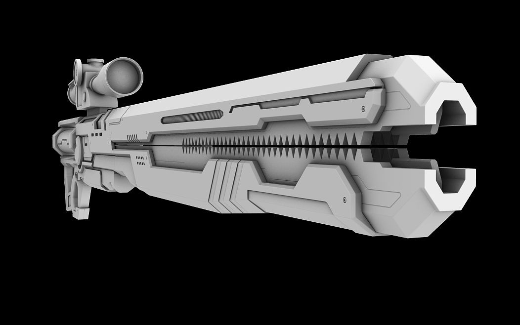 【3d游戏建模枪械】3dmax教程超详解,灵笼枪械建模全流程(中)!