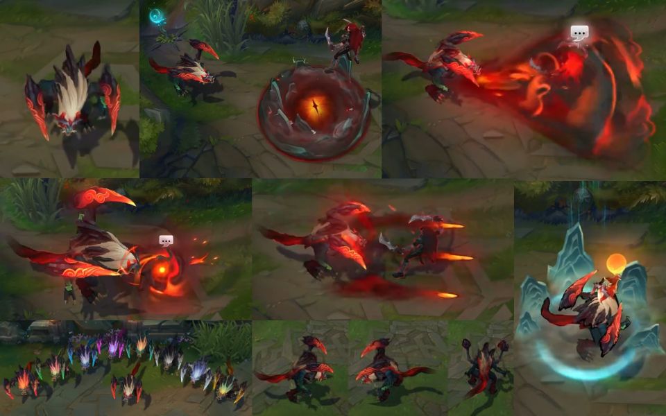 英雄联盟新皮肤山海绘卷系列大虫子皮肤演示